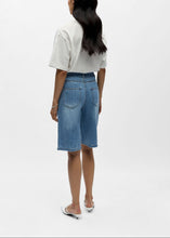 Load image into Gallery viewer, OBJROSIE MW LO DENIM LONG SHORTS | LIGHT BLUE DENIM OBJECT