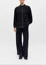 Load image into Gallery viewer, OBJJACIRA LO L/S SHIRT DIV |  BLACK AND WHITE OBJECT