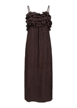 Load image into Gallery viewer, OBJLYNE S/L RE LONG DRESS | SEAL BROWN OBJECT