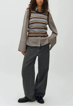 Load image into Gallery viewer, FLAVIN-M FRIDAY STRIPE KNIT | FRIDAY MULTI STRIPE BROWN MBYM