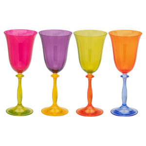 A+N WINE GLASS SET OF 4 | MULTI ANNA + NINA