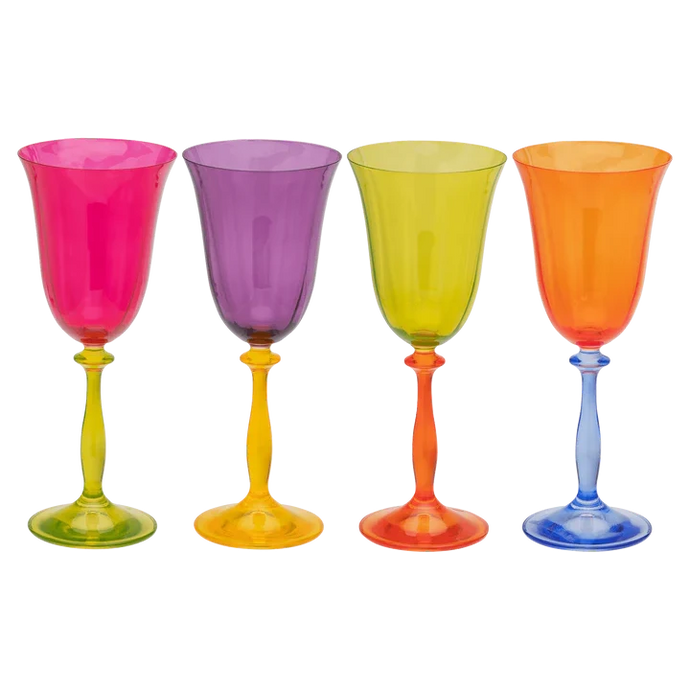 A+N WINE GLASS SET OF 4 | MULTI ANNA + NINA