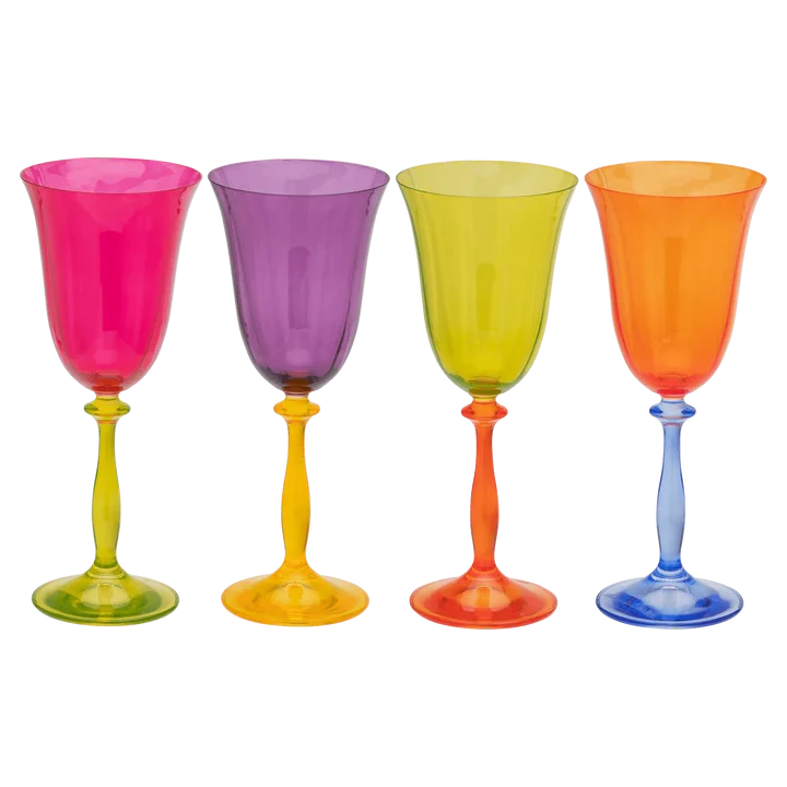 A+N WINE GLASS SET OF 4 | MULTI ANNA + NINA