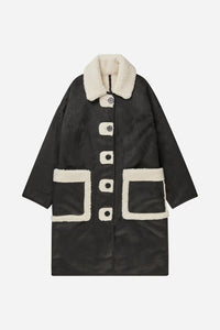 TIBUR REVERSIBLE COAT | BLACK MUNTHE