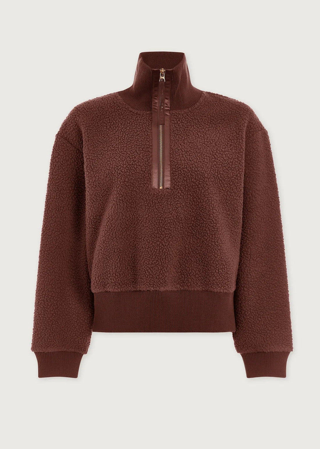 ROSELLE HALF ZIP FLEECE | DEEP MAHOGANY VARLEY