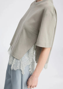 RACH LACE TEE | GREY MUNTHE