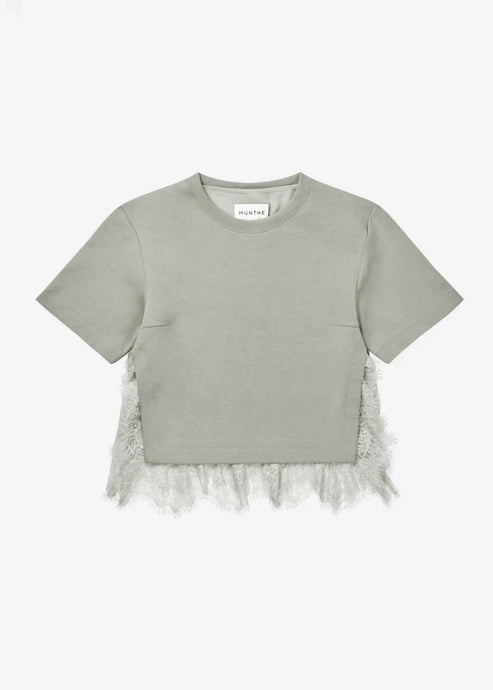 RACH LACE TEE | GREY MUNTHE