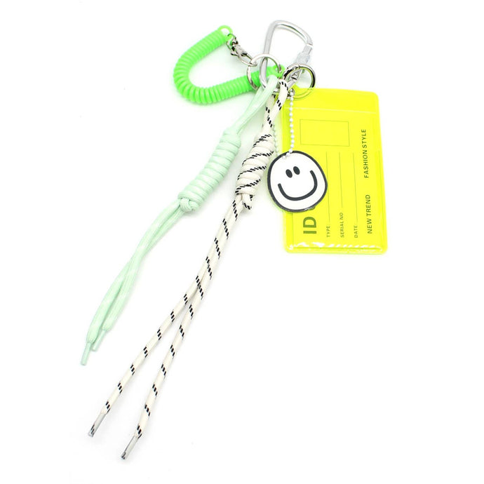 Bag Charm - SMILEY CARD: Yellow Vimoda