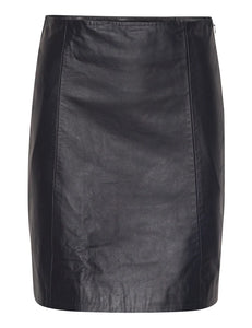 2ND ELECTRA LEATHER SKIRT | BLACK