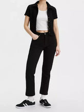 Load image into Gallery viewer, 501 CROP JEANS | BLACK SPROUT-BLACK LEVI&#39;S