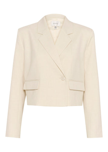 SEAVER LS SHORT BLAZER |  EGRET MELANGE GESTUZ