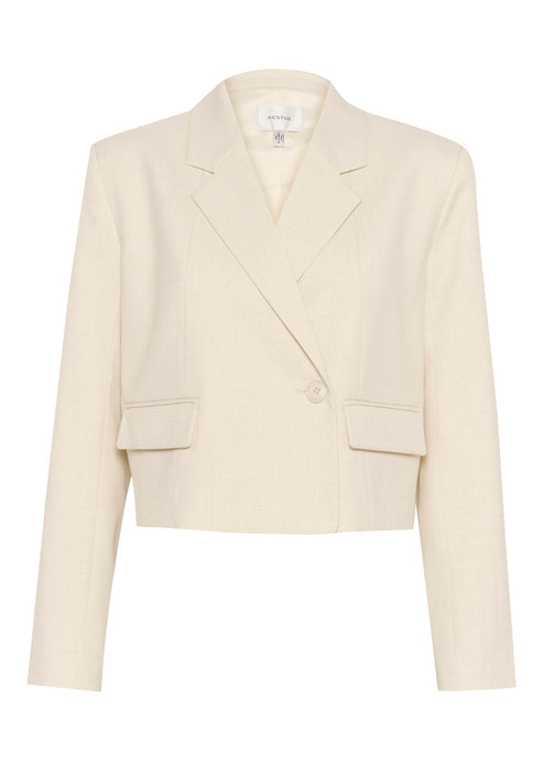 SEAVER LS SHORT BLAZER |  EGRET MELANGE GESTUZ