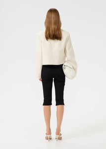 SEAVER LS SHORT BLAZER |  EGRET MELANGE GESTUZ