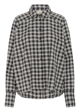Load image into Gallery viewer, KAELNA SHIRT | BLACK GREY CHECK KAFFE