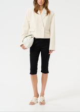 Charger l&#39;image dans la galerie, SEAVER LS SHORT BLAZER |  EGRET MELANGE GESTUZ