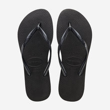 Load image into Gallery viewer, HAVAINAS SLIM | BLACK HAVAIANAS