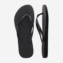Load image into Gallery viewer, HAVAINAS SLIM | BLACK HAVAIANAS