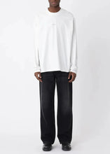 Load image into Gallery viewer, STAFF BOXY LS | WASHED WHITE WON HUNDRED