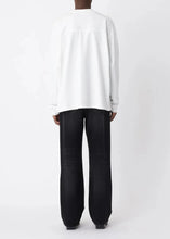 Load image into Gallery viewer, STAFF BOXY LS | WASHED WHITE WON HUNDRED