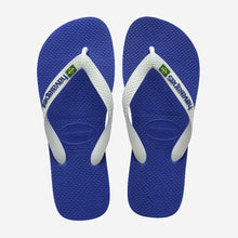 Load image into Gallery viewer, HAVAIANAS BRASIL LOGO KIDS | MARINE BLUE HAVAIANAS
