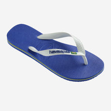 Load image into Gallery viewer, HAVAIANAS BRASIL LOGO KIDS | MARINE BLUE HAVAIANAS