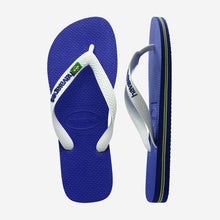 Load image into Gallery viewer, HAVAIANAS BRASIL LOGO KIDS | MARINE BLUE HAVAIANAS