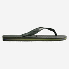 Load image into Gallery viewer, HAVAIANAS BRASIL LOGO | GREEN OLIVE HAVAIANAS