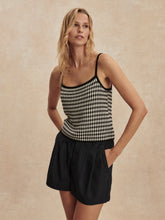 Load image into Gallery viewer, Varley JARED KNIT TOP | BLACK/EGRET