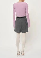 Load image into Gallery viewer, REGGY SHORTS | LIGHT GREY PINSTRIPE