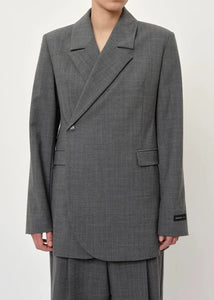 LILITH BLAZER | LIGHT GREY PINSTRIPE