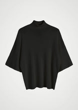 Charger l&#39;image dans la galerie, BRITTANY KNIT T-SHIRT | BLACK HERSKIND