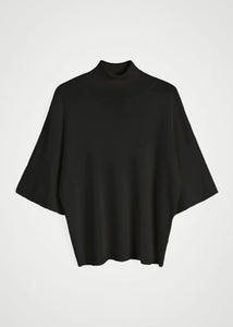 BRITTANY KNIT T-SHIRT | BLACK HERSKIND