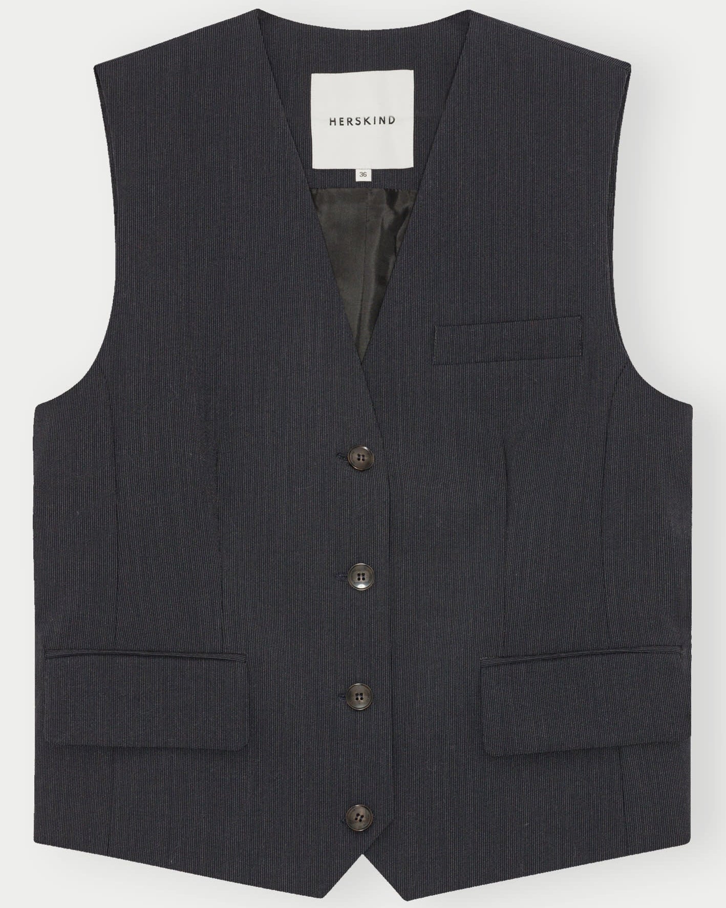 ATLAS VEST | NAVY MELANGE HERSKIND
