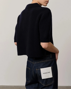 ARIA KNIT CARDIGAN | NAVY HERSKIND