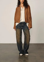Load image into Gallery viewer, RAY SUEDE JACKET COGNAC HERSKIND