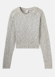 BELA KNIT SWEATER |  WHITE COMB WON HUNDRED