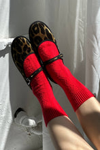 Load image into Gallery viewer, Cashmere Pointelle Socks (wholesale): Charcoal Le Bon Shoppe