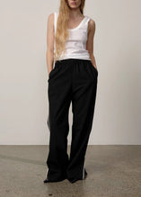 Load image into Gallery viewer, DAVI MID WAIST PANTS | GREY PINESTRIPE HERSKIND