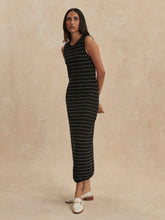 Load image into Gallery viewer, Varley BEESLEY STITCH KNIT MIDI DRESS | BLACK