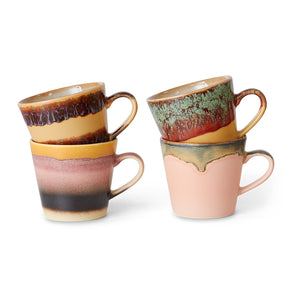 CERAMIC CAPPUCCINO MUG | VISTA (SET OF 4) HK LIVING