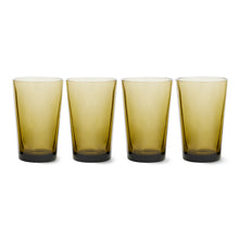 Load image into Gallery viewer, 70&#39;S GLASSWARE TEA GLASSES | MUD BROWN (SET OF 4) HK LIVING