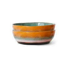 Load image into Gallery viewer, 70&#39;S CERAMICS PASTA BOWLS | GOLDEN HOUR (SET OF 2) HK LIVING
