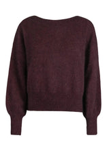 Load image into Gallery viewer, MALOU SWEATER | RED WINE MELANGE SIX AMES
