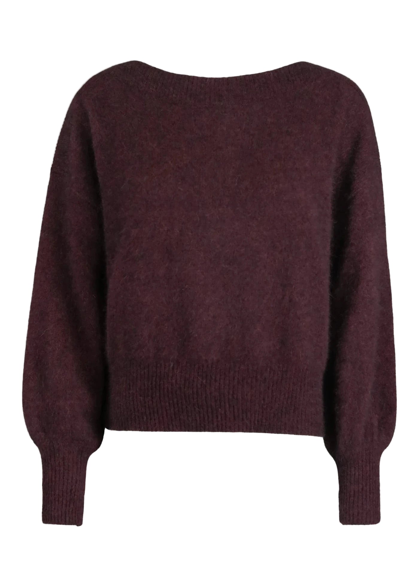 MALOU SWEATER | RED WINE MELANGE SIX AMES