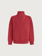 Load image into Gallery viewer, Varley HAWLEY HALF ZIP SWEAT | RICH RASPBERRY