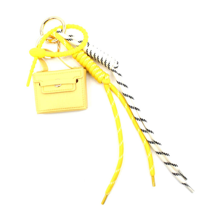 Bag Charm - Bag Charm - SQUARE BAG: Yellow Vimoda