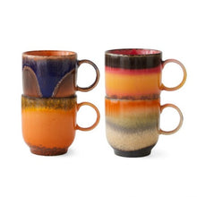 Load image into Gallery viewer, 70&#39;S CERAMICS COFFEE MUGS BRAZIL | SET OF 4 HK LIVING