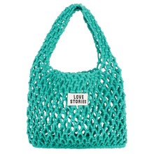 Load image into Gallery viewer, CROCHET BAG | GREEN LOVE STORIES INTIMATES