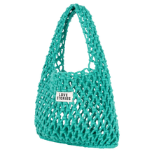 Load image into Gallery viewer, CROCHET BAG | GREEN LOVE STORIES INTIMATES