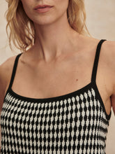 Load image into Gallery viewer, Varley JARED KNIT TOP | BLACK/EGRET